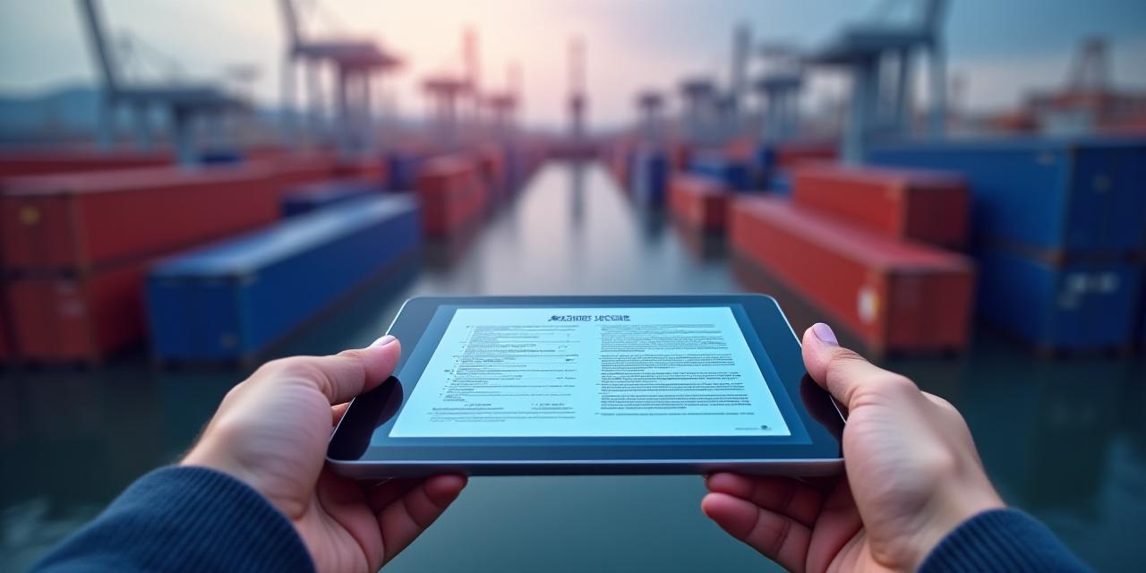 Professional logistics documentation and shipping containers